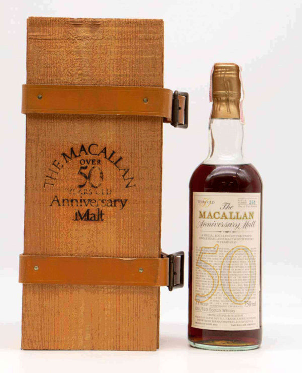 Macallan Anniversary Malt 1928 50 Year Old Single Malt - Flask Fine Wine & Whisky