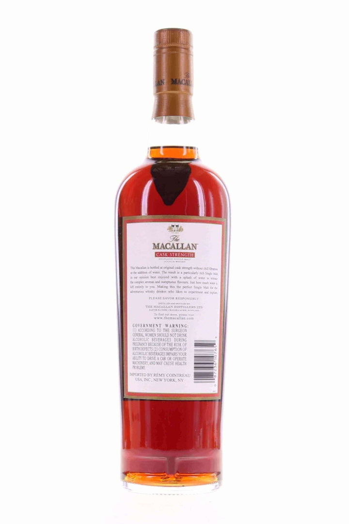 Macallan Cask Strength 58.6% Single Malt Scotch Whisky - Flask Fine Wine & Whisky