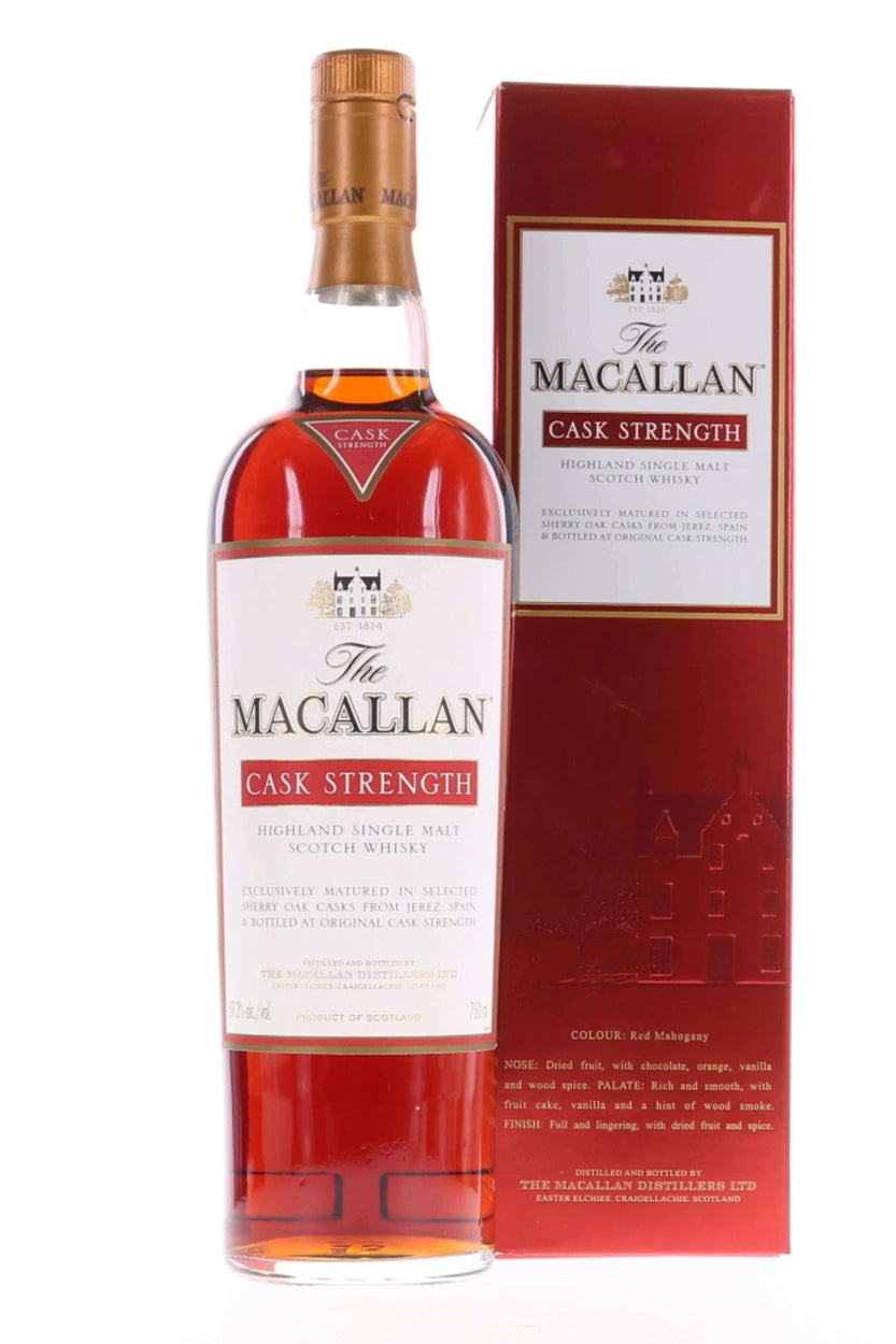 Macallan Cask Strength 59.3% Single Malt Scotch Whisky - Flask Fine Wine & Whisky