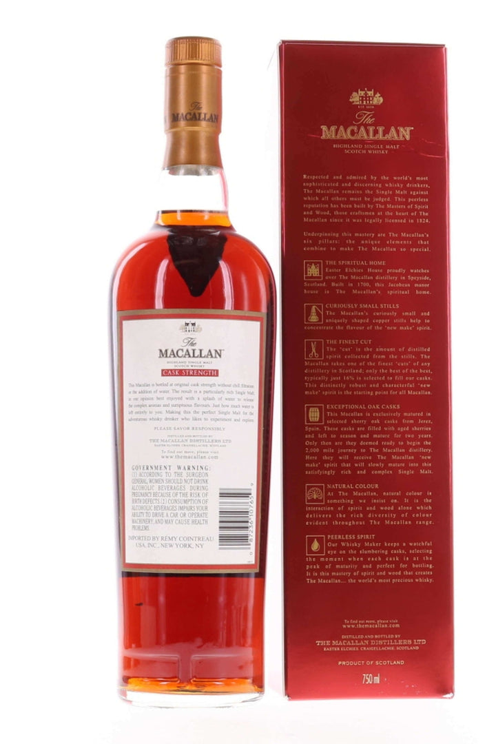 Macallan Cask Strength 59.3% Single Malt Scotch Whisky - Flask Fine Wine & Whisky