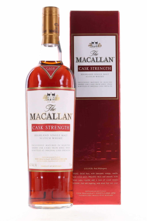 Macallan Cask Strength 60.1%  Single Malt Scotch Whisky - Flask Fine Wine & Whisky