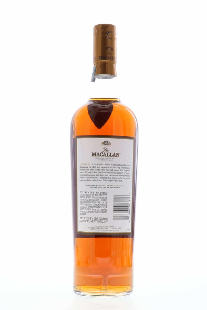 Macallan Edition No. 1 750ml - Flask Fine Wine & Whisky