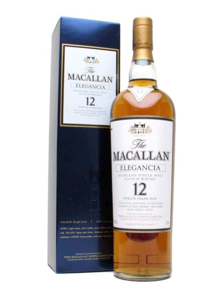 Macallan Elegancia 12 Year Old 1 Liter - Flask Fine Wine & Whisky