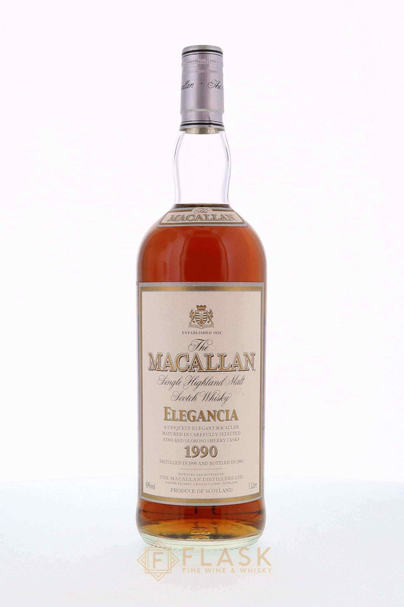 Macallan Elegancia 12 Year Old 1990 1 Liter - Flask Fine Wine & Whisky