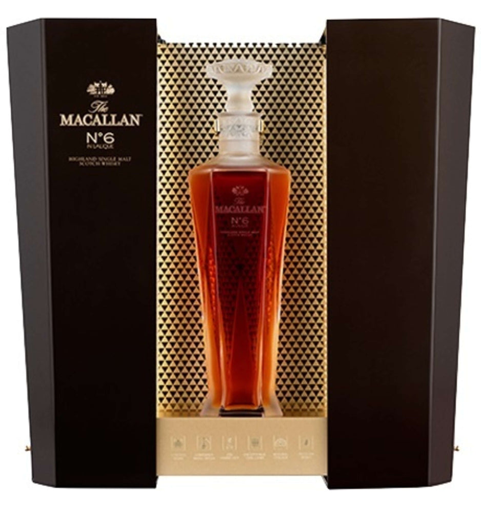 Macallan No. 6 Lalique Decanter Single Malt - Flask Fine Wine & Whisky