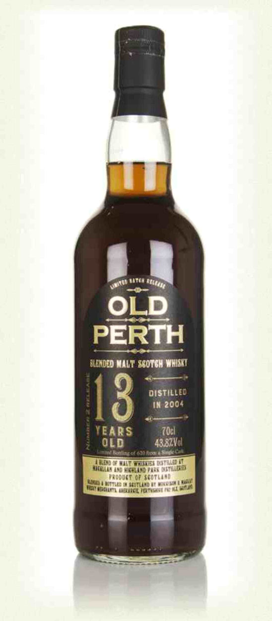 Old Perth 2004 13 Year Old Blended Malt Highland Park/Macallan 2nd Release - Flask Fine Wine & Whisky