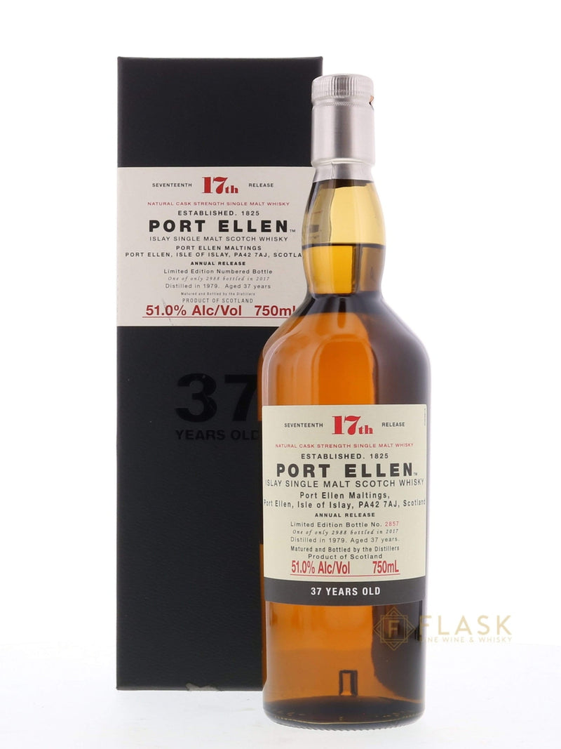 Port Ellen 17th Release 37 Year Old Islay Single Malt Scotch Whisky - Flask Fine Wine & Whisky