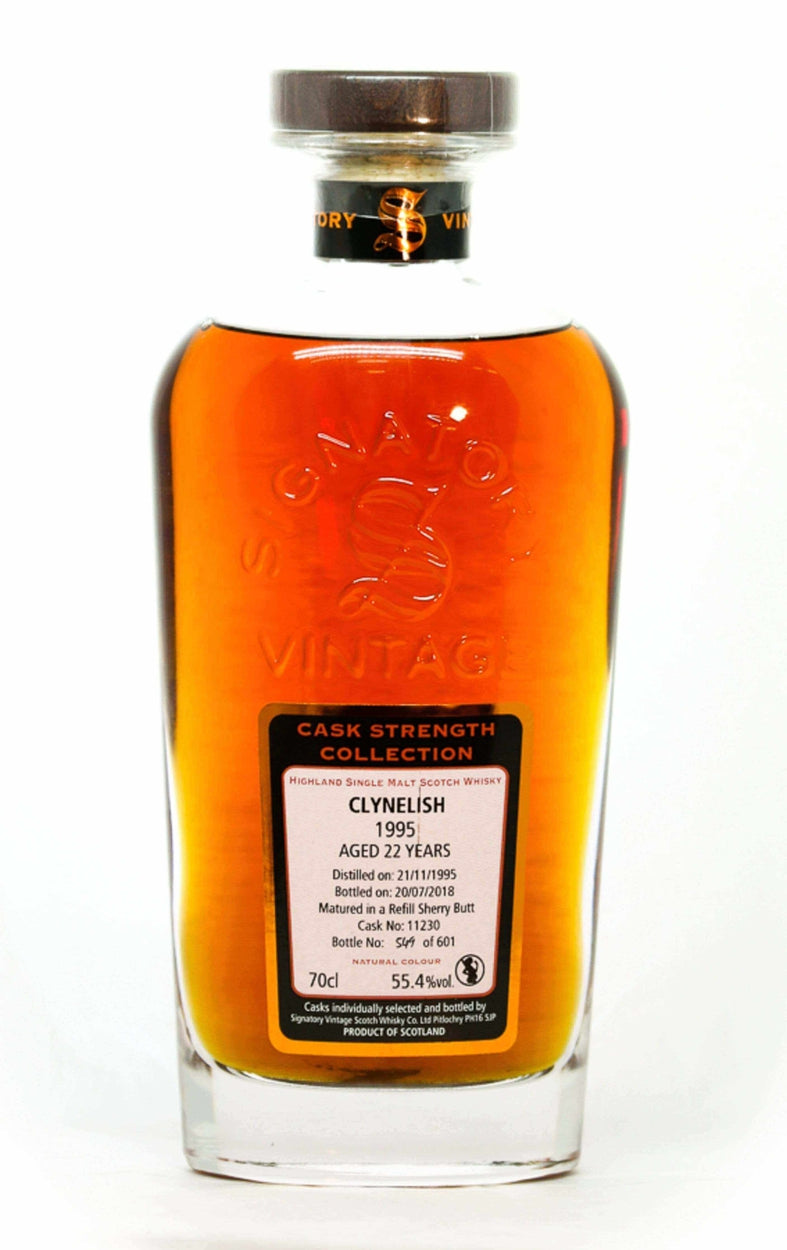 Signatory Cask Strength Collection Clynelish 1995 22 Year Old Refill Sherry Cask No. 11230 - Flask Fine Wine & Whisky