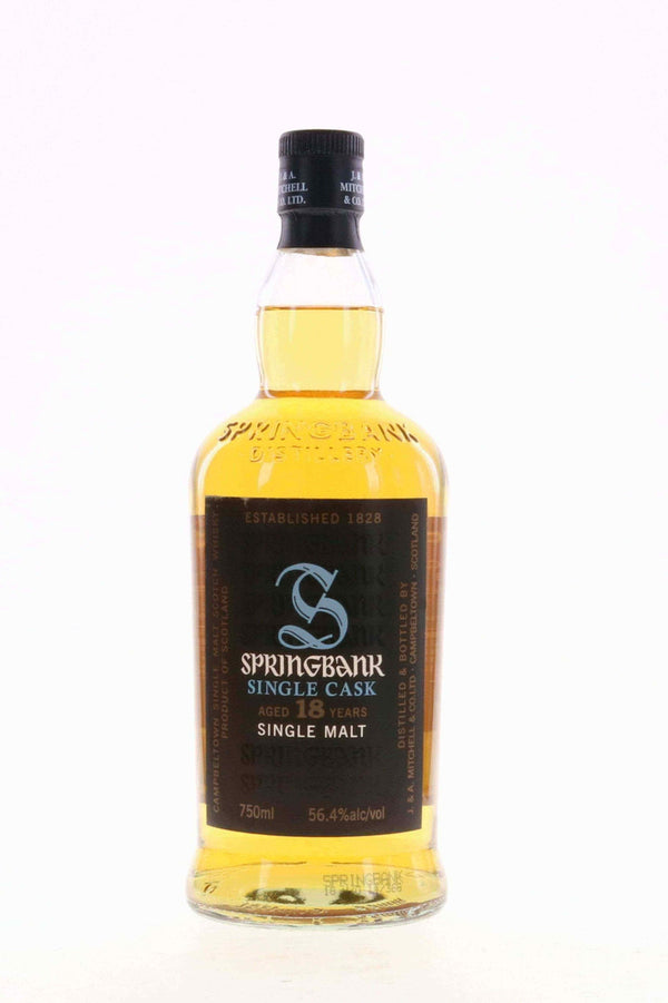 Springbank 1996 18 Year Old Refill Sherry Butt Cask Strength Single Malt Whisky 750ml - Flask Fine Wine & Whisky