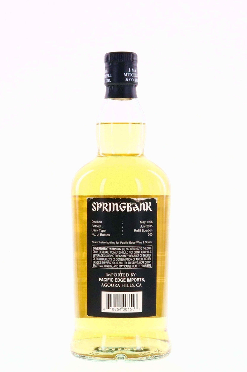 Springbank 1996 19 Year Old Single Refill Bourbon Cask Pacific Edge 750ml - Flask Fine Wine & Whisky