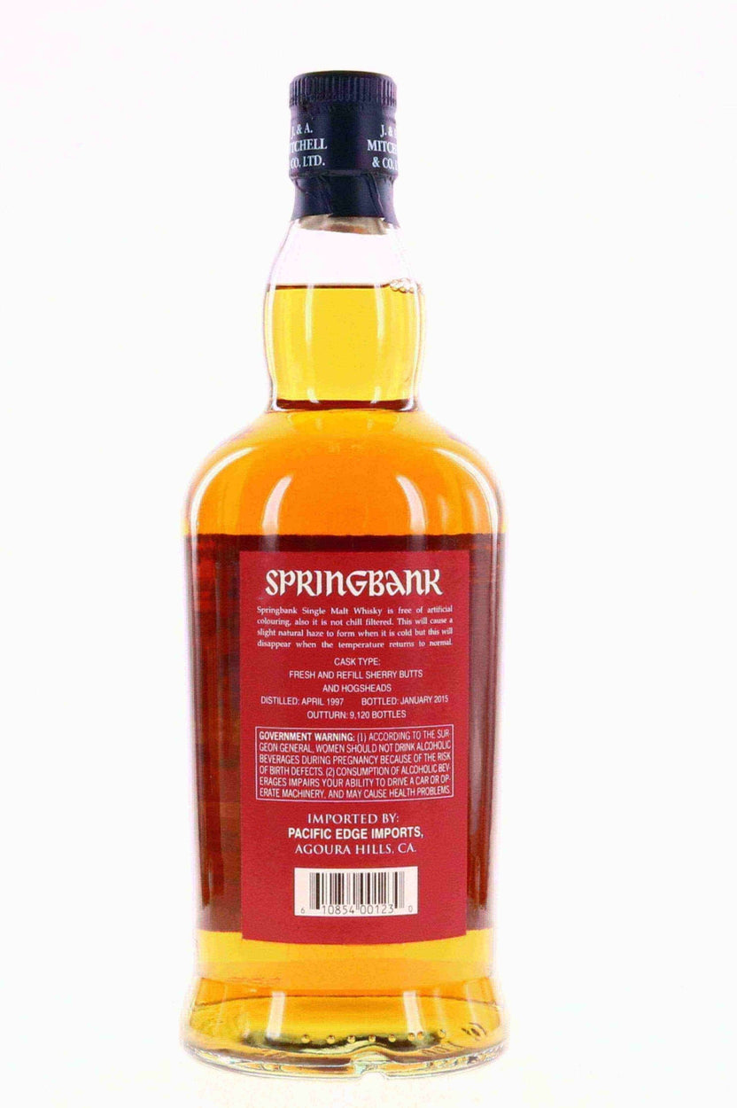 Springbank 1997 Sherry Wood 17 Year Old - Flask Fine Wine & Whisky