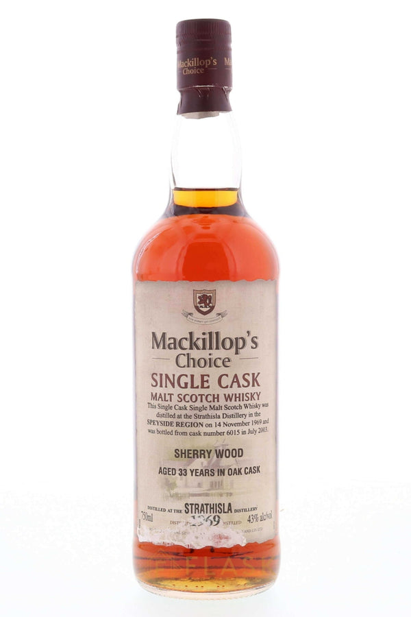 Strathisla 1969 33 Year Old Mackillop’s Choice Sherry Cask No.6015 - Flask Fine Wine & Whisky