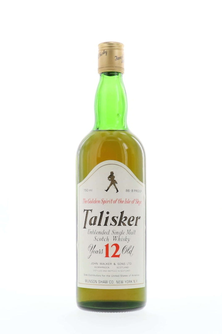 Talisker 12 Year Old John Walker and Sons Label 1980s - Flask Fine Wine & Whisky