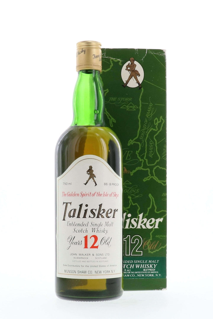 Talisker 12 Year Old John Walker and Sons Label 1980s - Flask Fine Wine & Whisky