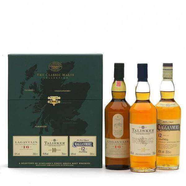 The Classic Malts Collection: Lagavulin, Talisker, Cragganmore (3 x 200ml) - Flask Fine Wine & Whisky