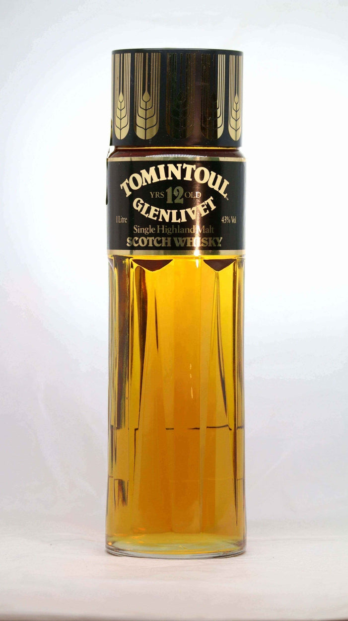 Tomintoul Glenlivet 12 year Single Highland Malt Perfume Bottle 1 liter - Flask Fine Wine & Whisky