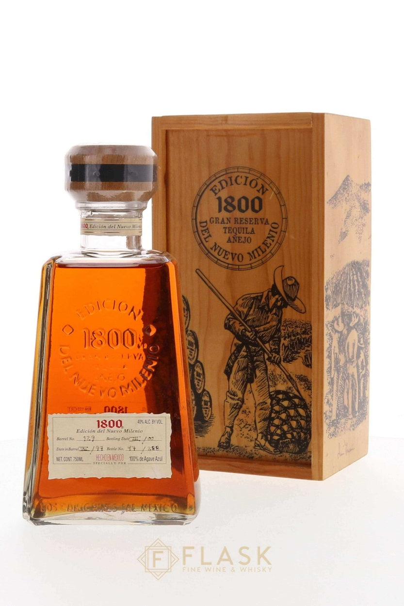 1800 Edicion del Nuevo Milenio Gran Reserva Tequila Anejo Bottled 2000 - Flask Fine Wine & Whisky