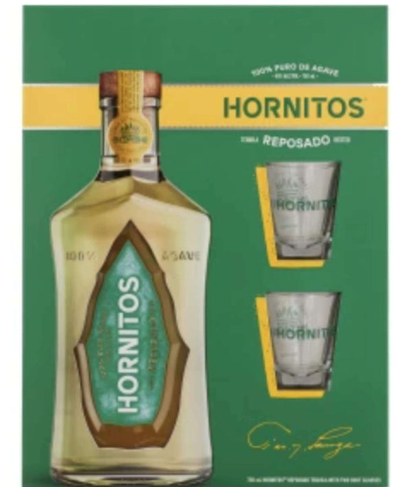 Hornitos Tequila Reposado with Glasses - Flask Fine Wine & Whisky
