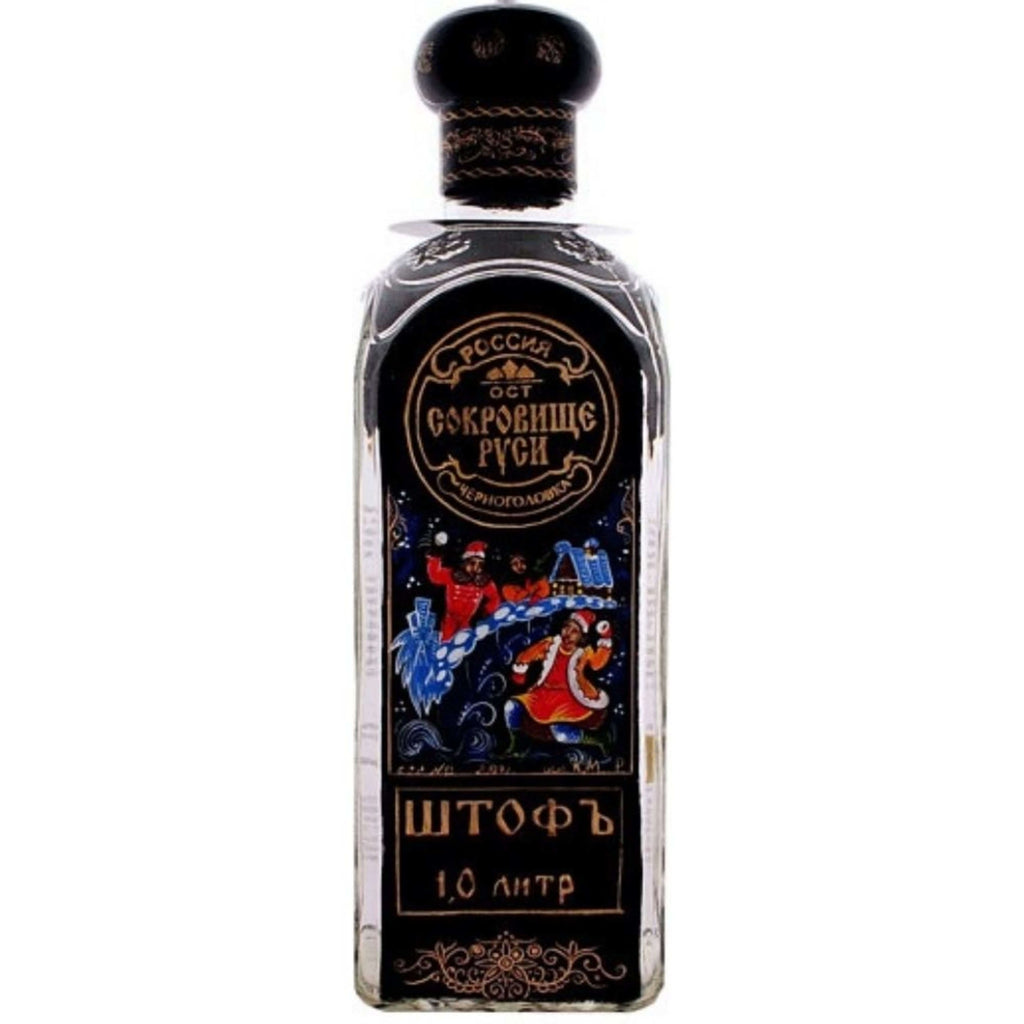 Jewel of Russia Ultra Vodka Limited Edition Painted 1 Liter - Flask Fine Wine & Whisky