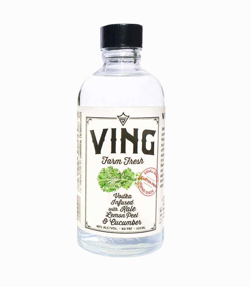 VING Kale Lemon Peel & Cucumber Infused Organic Vodka 100ml - Flask Fine Wine & Whisky