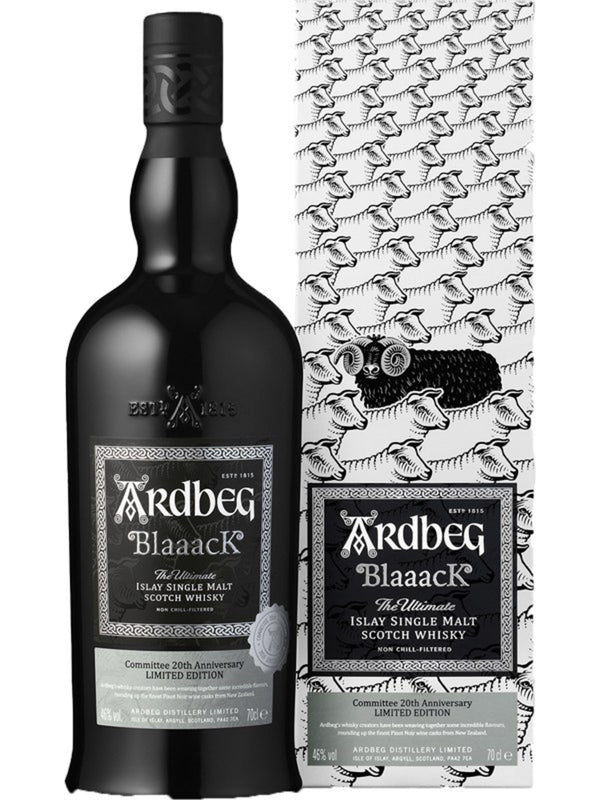 Ardbeg Blaaack 46% Islay Single Malt Scotch Whisky - Flask Fine Wine & Whisky
