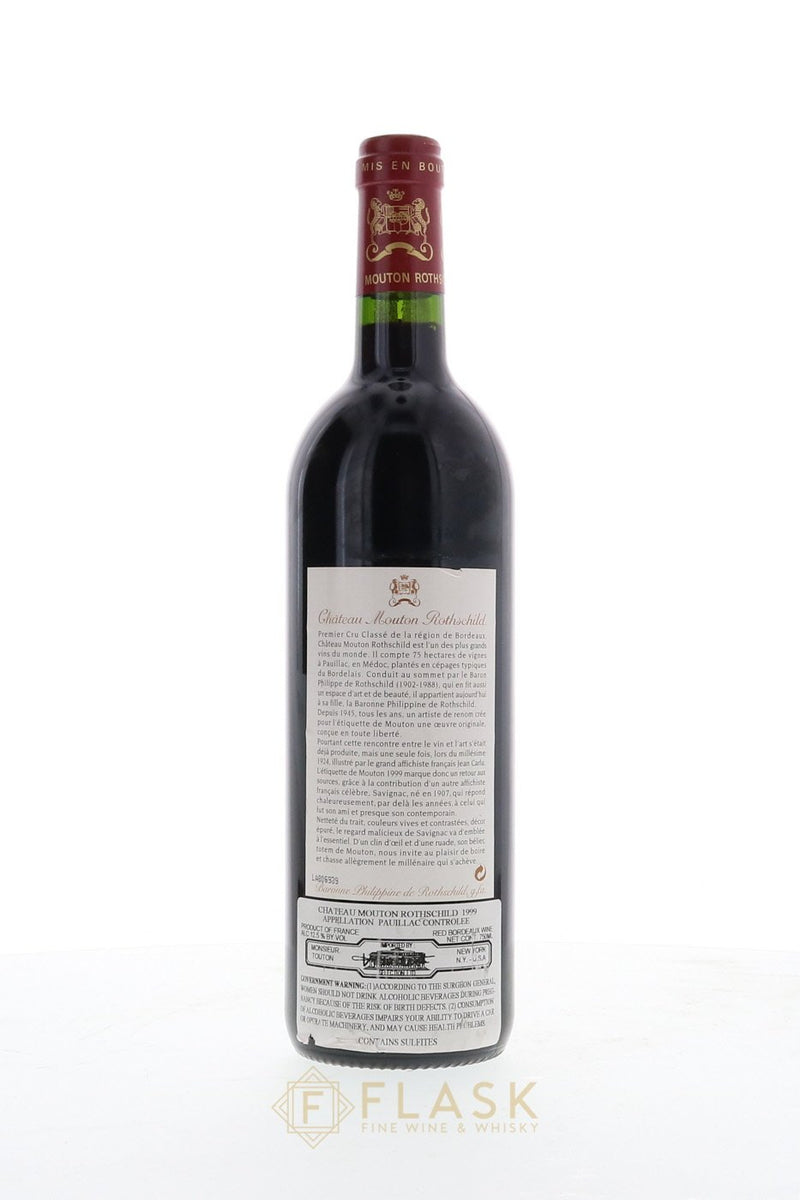 Mouton Rothschild 1999 - Flask Fine Wine & Whisky