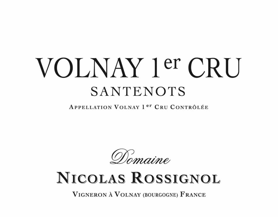 Domaine Nicolas Rossignol Volnay 1er Cru Santenots 2012 - Flask Fine Wine & Whisky