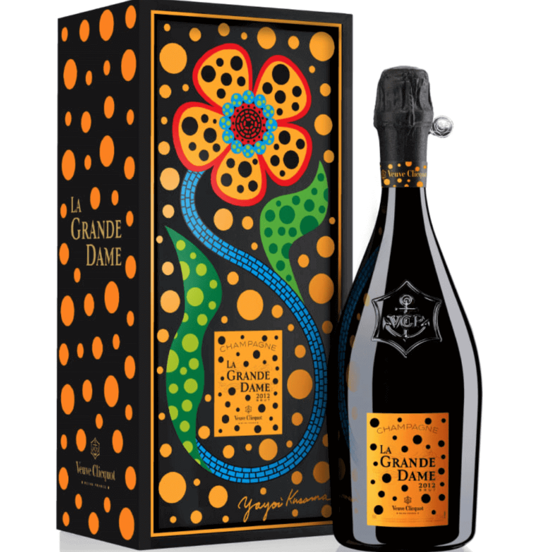 Veuve Clicquot La Grande Dame Champagne Yayoi Kusama Gift Box 2012 - Flask Fine Wine & Whisky