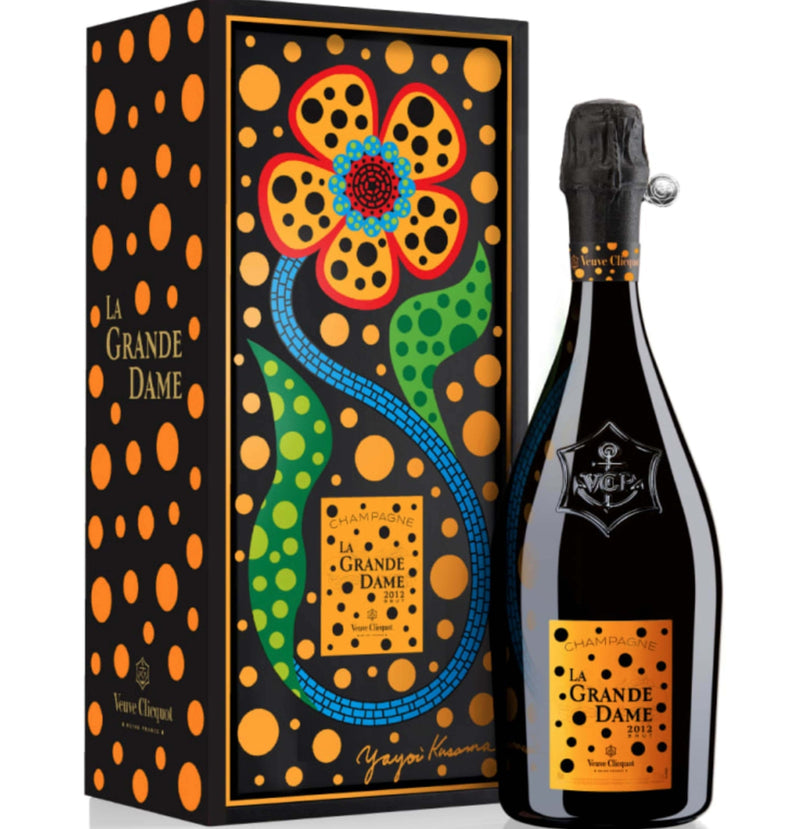 Veuve Clicquot La Grande Dame Champagne Yayoi Kusama Gift Box 2012 - Flask Fine Wine & Whisky
