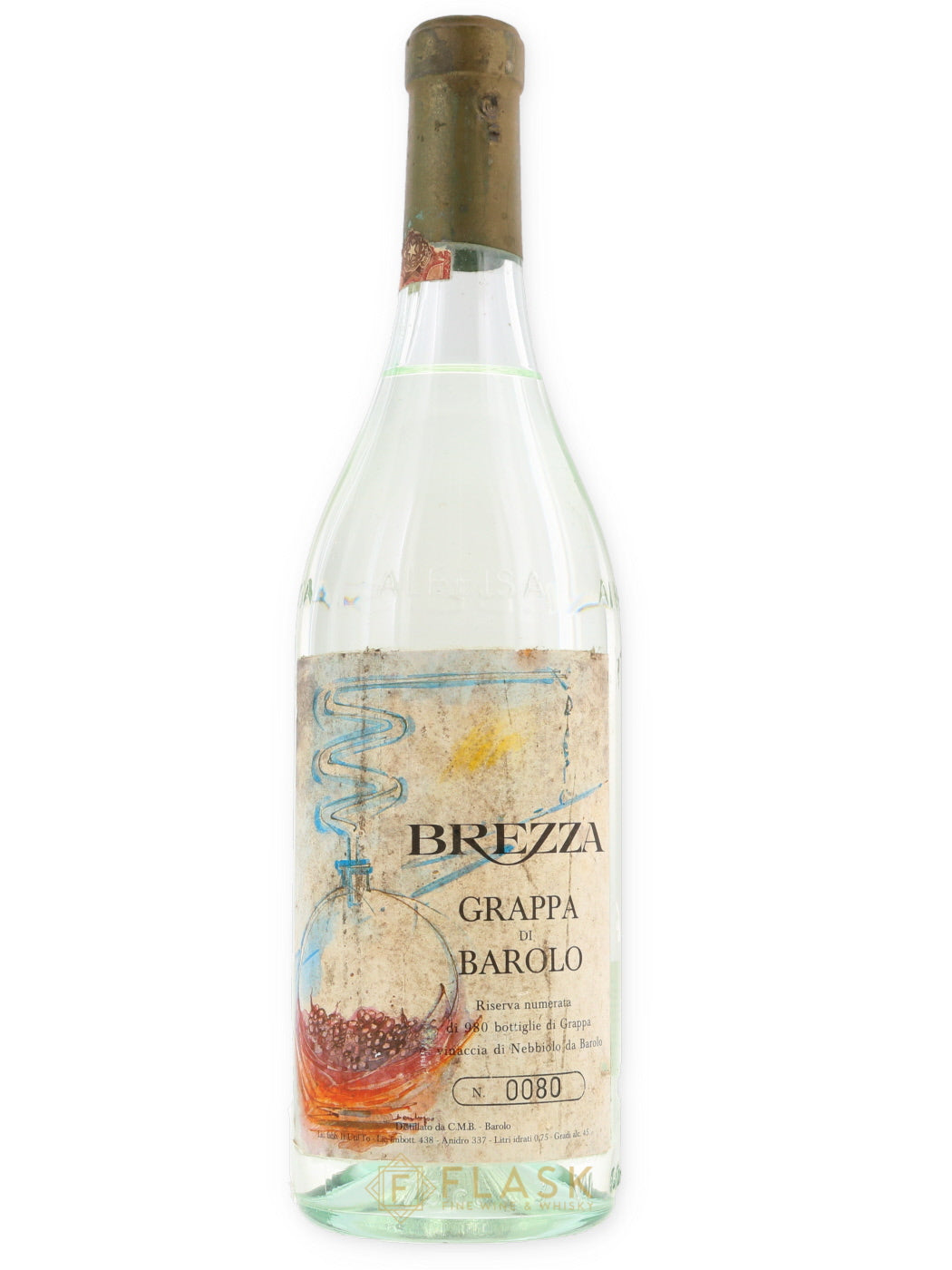 Brezza Grappa di Barolo 1980s - Flask Fine Wine & Whisky