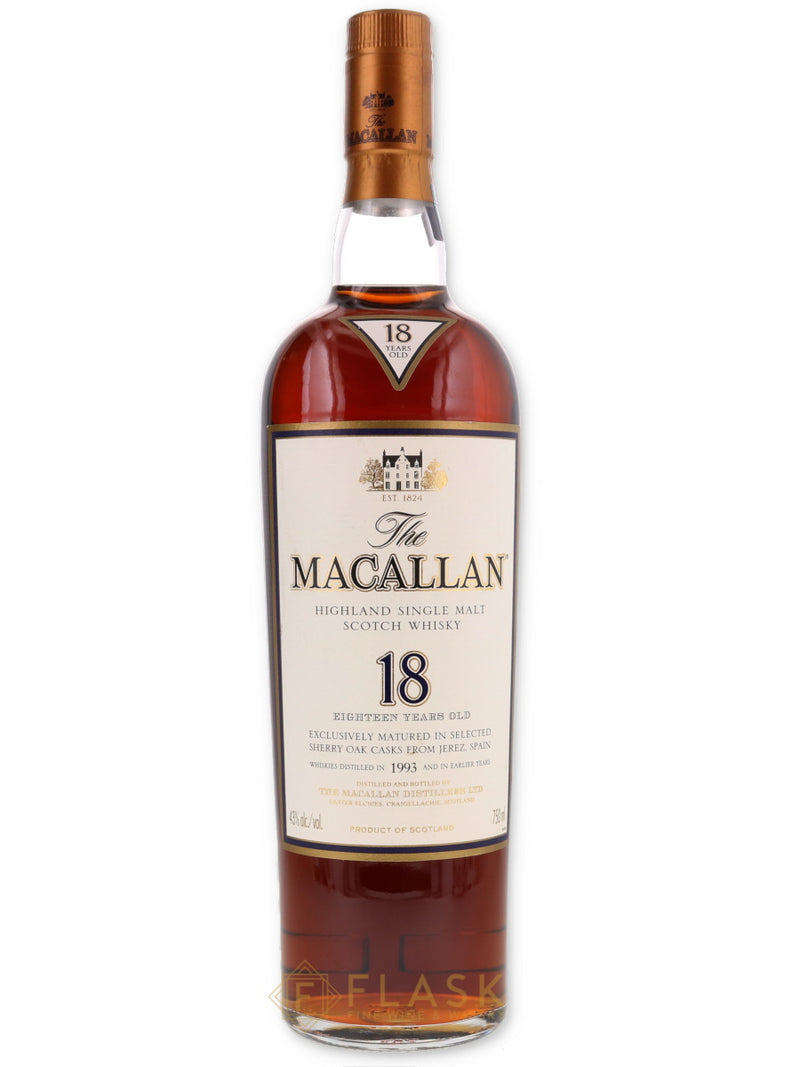 Macallan 18 Year Old 1993 [Bottle Only] - Flask Fine Wine & Whisky