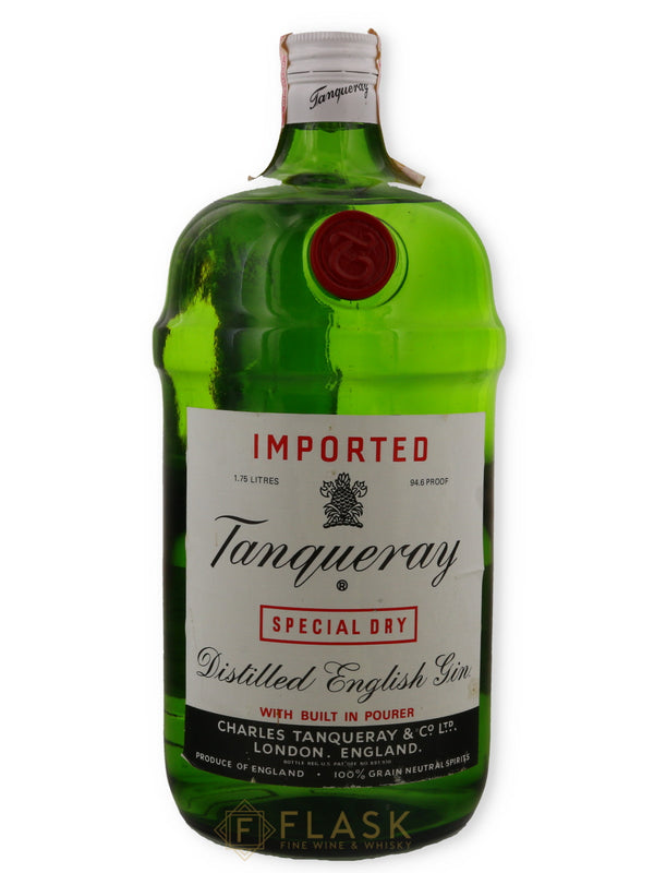 Tanqueray Special Dry Gin Vintage 1980s 1.75 Liter - Flask Fine Wine & Whisky