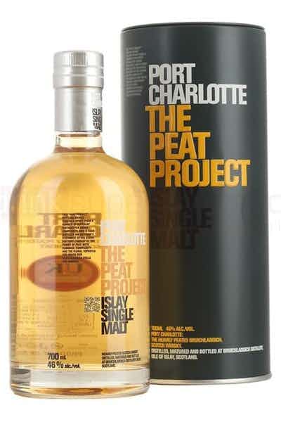 Bruichladdich Port Charlotte The Peat Project Islay Single Malt - Flask Fine Wine & Whisky