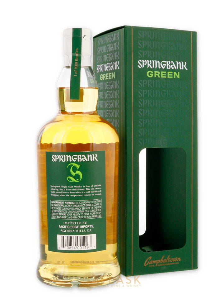 Springbank Green 12 Year Old Single Malt Whisky - Flask Fine Wine & Whisky