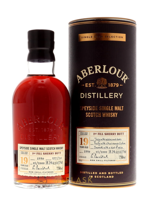 Aberlour 19 Year Old First Fill Sherry Cask #2330 Single Malt Scotch - Flask Fine Wine & Whisky