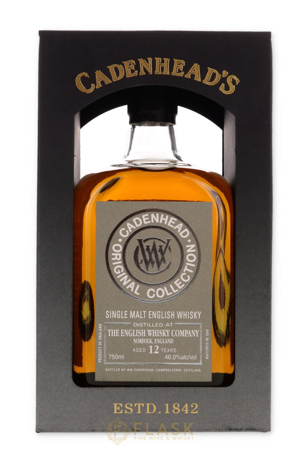 Cadenhead The English Whiskey Co. Original Collection 12 Years Old - Flask Fine Wine & Whisky