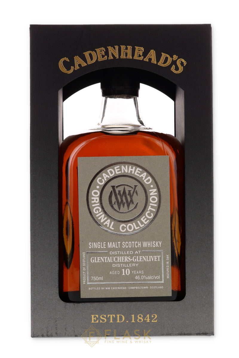 Cadenhead Glentauchers Glenlivet Authentic Collection 10 Years Old Cask Strength 2010 - Flask Fine Wine & Whisky