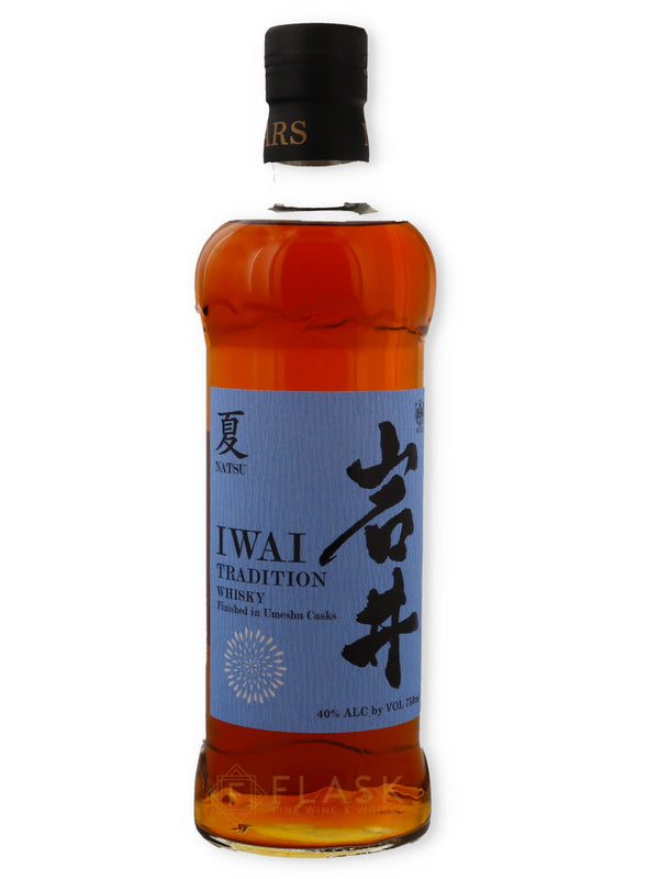 Mars Iwai Tradition Natsu Edition Umeshu Cask Blended Japanese Whisky - Flask Fine Wine & Whisky