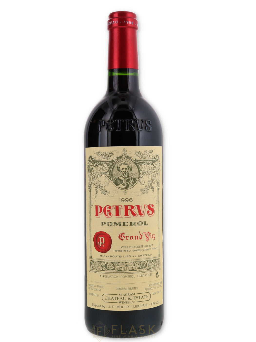 Petrus 1996 [High Neck] - Flask Fine Wine & Whisky