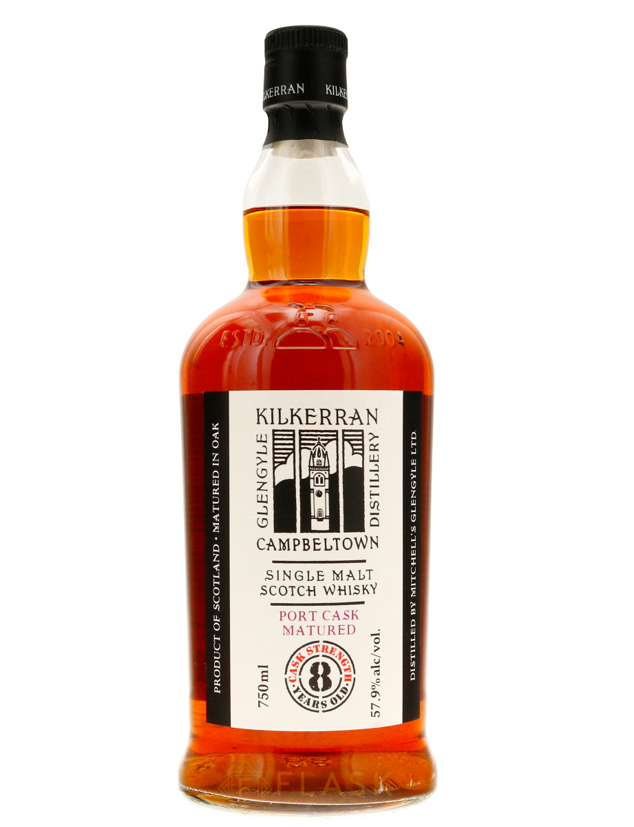 Glengyle Distillery Kilkerran Port Cask Matured 8 Year Old Single Malt Scotch Whisky 115.8 proof - Flask Fine Wine & Whisky