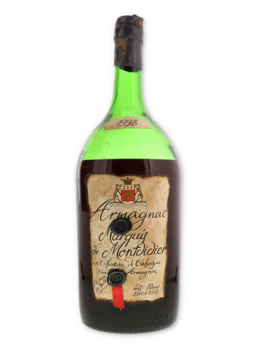 Chateau De Cahuzac Marquis De Montdidier Armagnac Vintage 1938  / 'One Pot Gascogne' / 2.5 Liters - Flask Fine Wine & Whisky