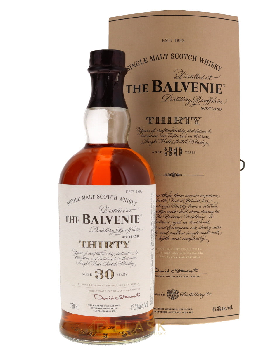 Balvenie 30 Year Old Single Malt 47.3% [Light Brown Box] - Flask Fine Wine & Whisky