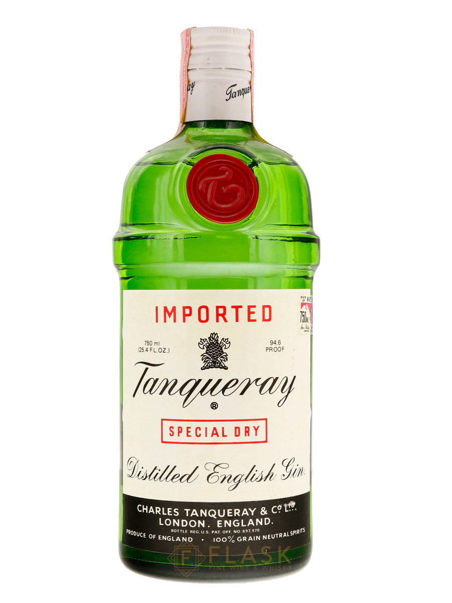 Tanqueray Gin Vintage Bottled 1970s/1980s - Flask Fine Wine & Whisky