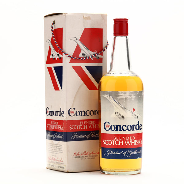 Concorde Blended Scotch Whisky Arthur Bell & Sons 1 Quart 1970s - Flask Fine Wine & Whisky