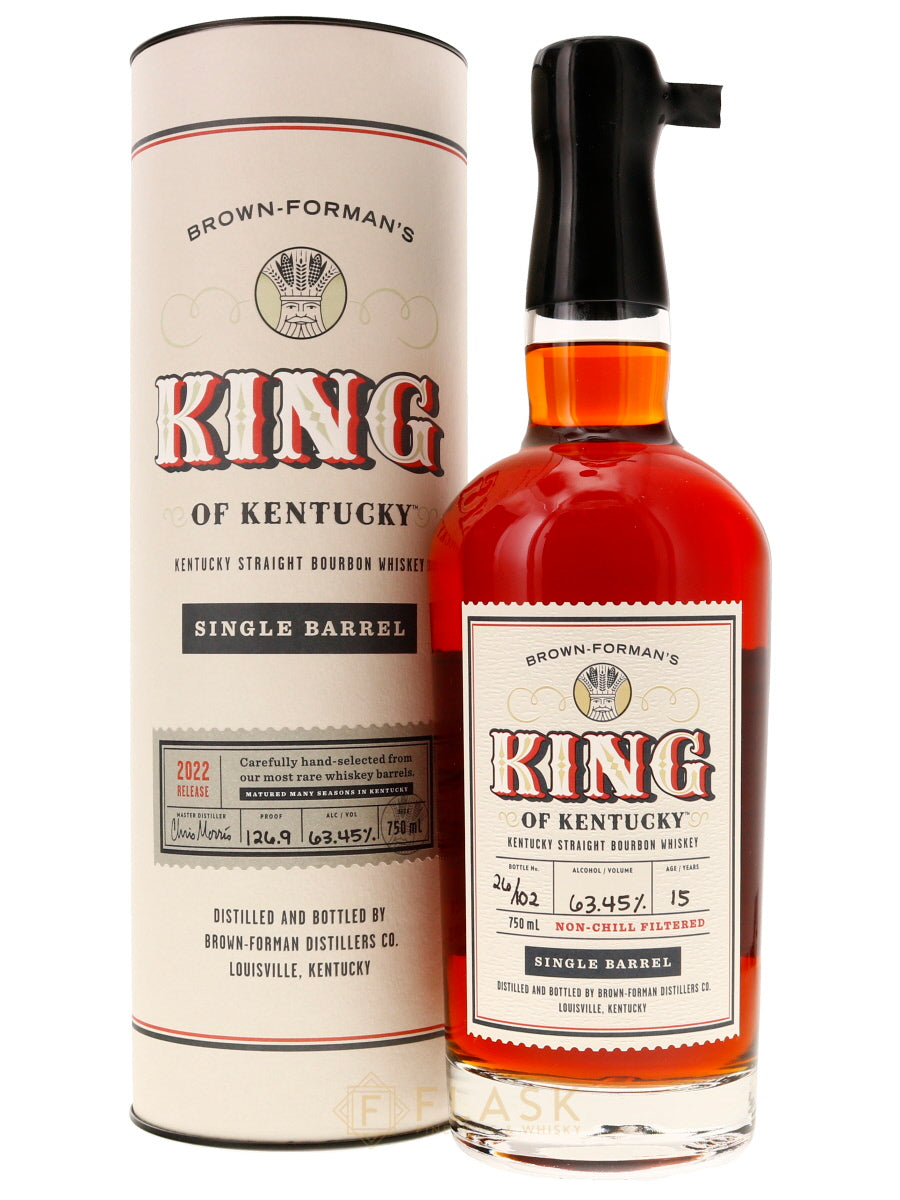 Brown Forman King of Kentucky 15 Year Old Single Barrel Bourbon 2022 Release 126.9 Proof - Flask Fine Wine & Whisky