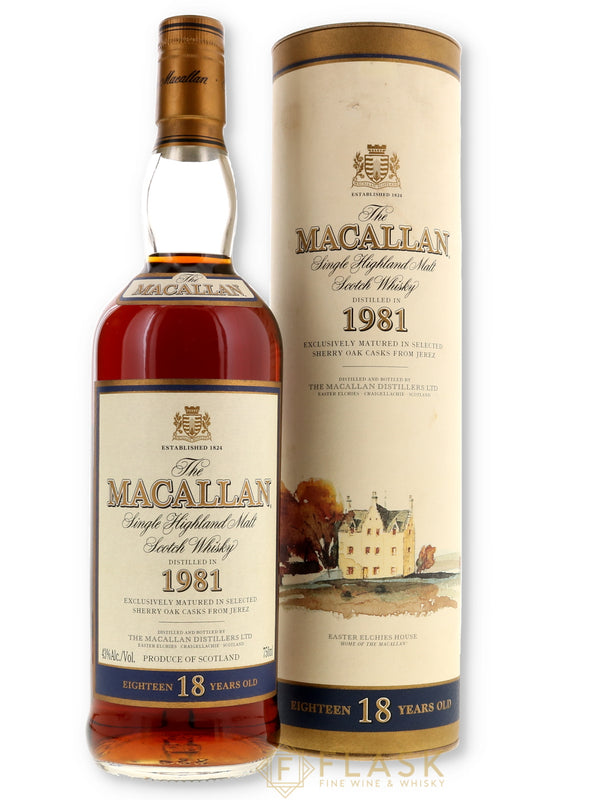 Macallan 18 Year Sherry Oak 1981 [Original Tube] - Flask Fine Wine & Whisky