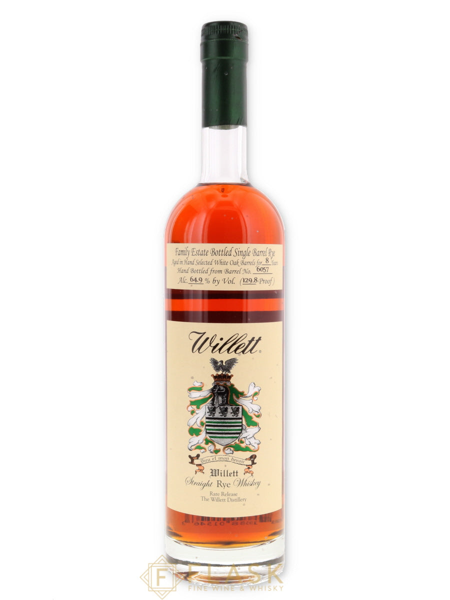 Willett Family Estate 8 Year Cask Strength Single Barrel Rye Whiskey #6057 - Flask Fine Wine & Whisky