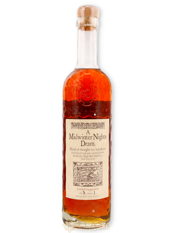 High West A Midwinter Night Dram Straight Rye Whiskey Act 3 Scene 1 - Flask Fine Wine & Whisky