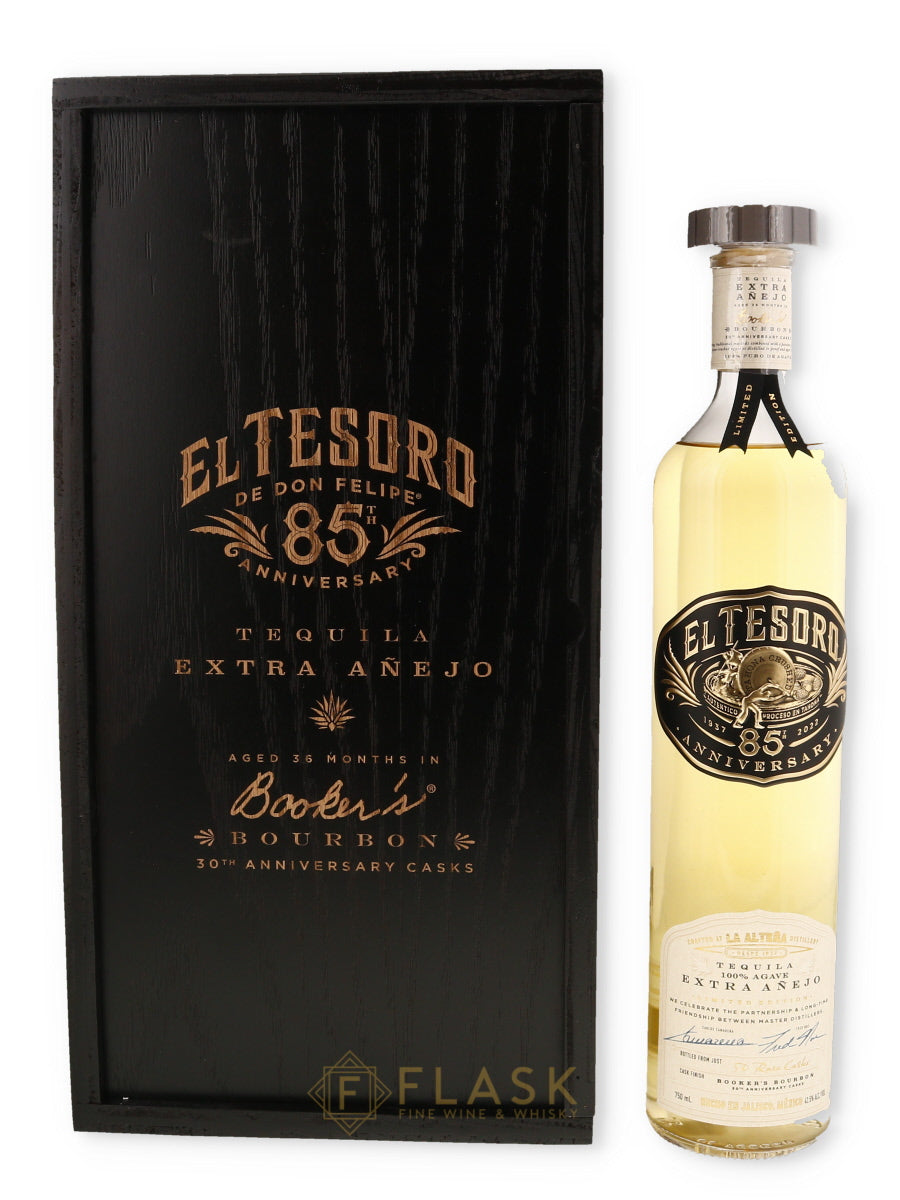 El Tesoro de Don Felipe 85th Anniversario Tequila Extra Anejo - Flask Fine Wine & Whisky