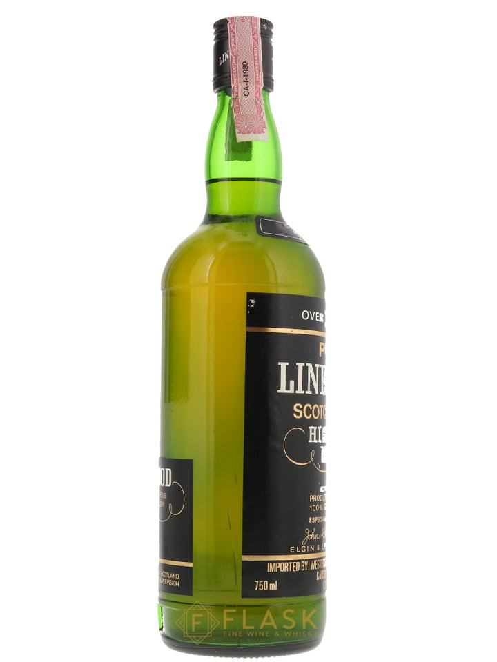 Linkwood 1969 12 Year Old Western Pacific Import Black Cap 86.8 Proof - Flask Fine Wine & Whisky